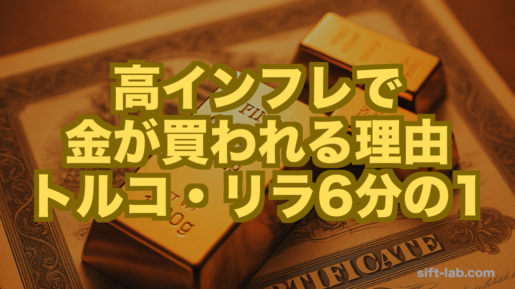 高インフレで金が買われる理由──トルコの5年でリラは6分の1になった