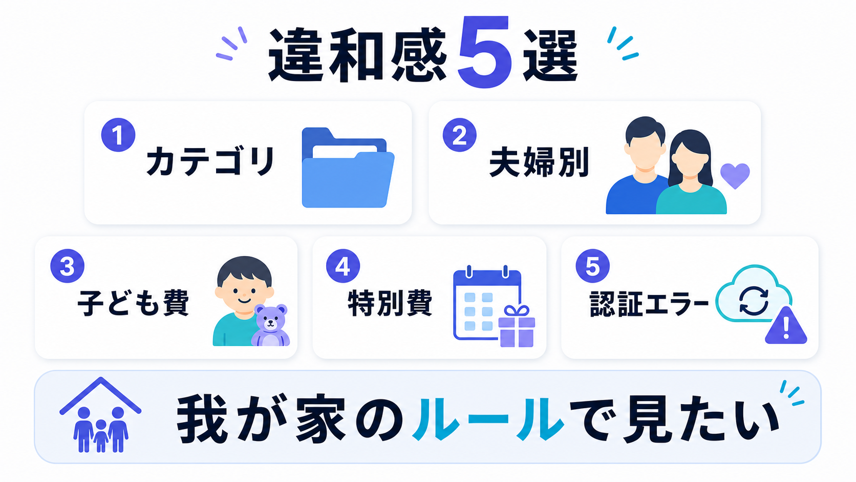 我が家の家計簿で見たい違和感5選