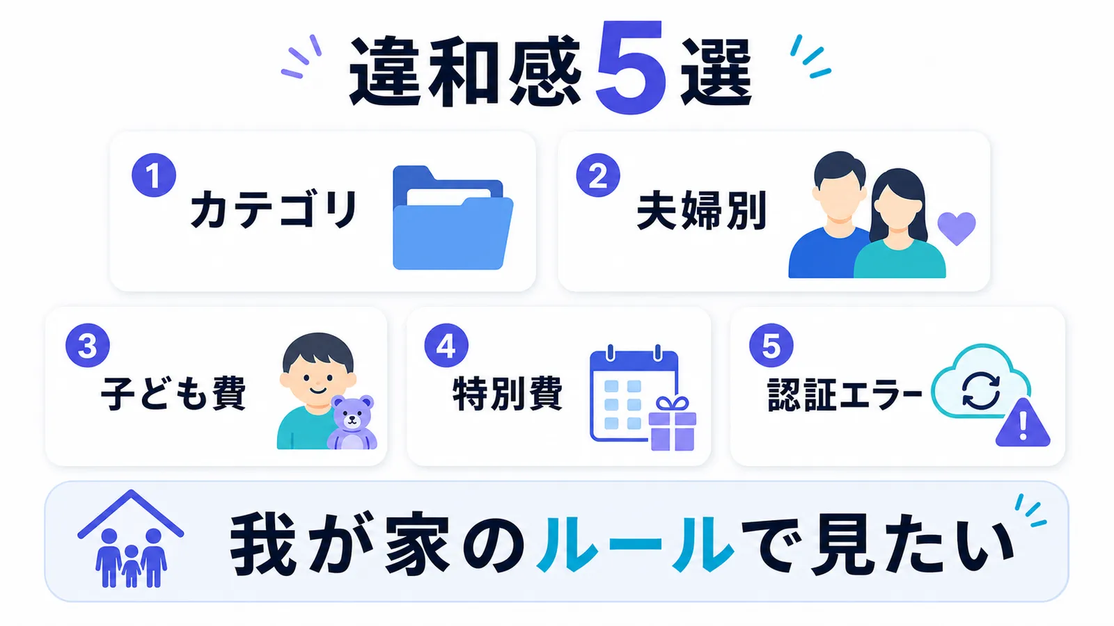 我が家の家計簿で見たい違和感5選
