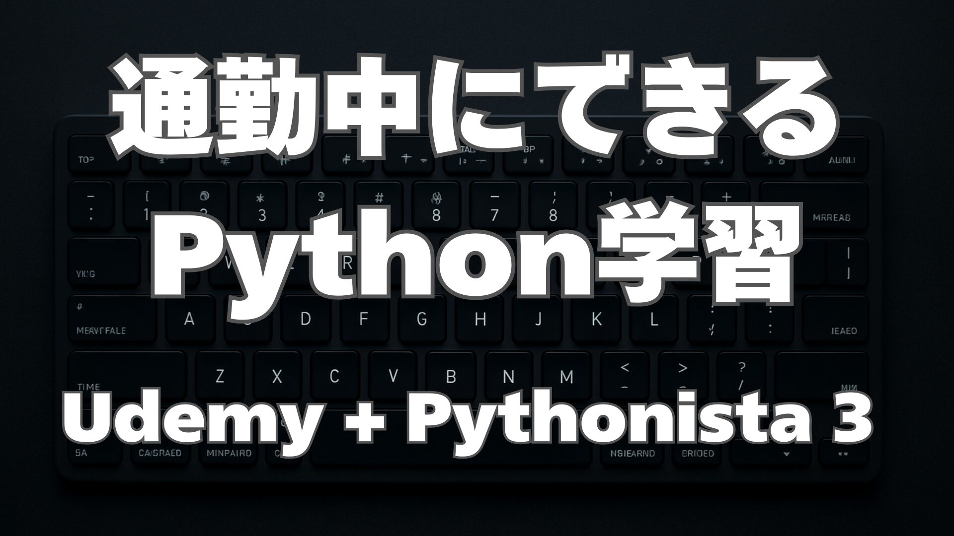 通勤時間にiPhoneだけでPython学習する方法｜UdemyとPythonistaの使い分け